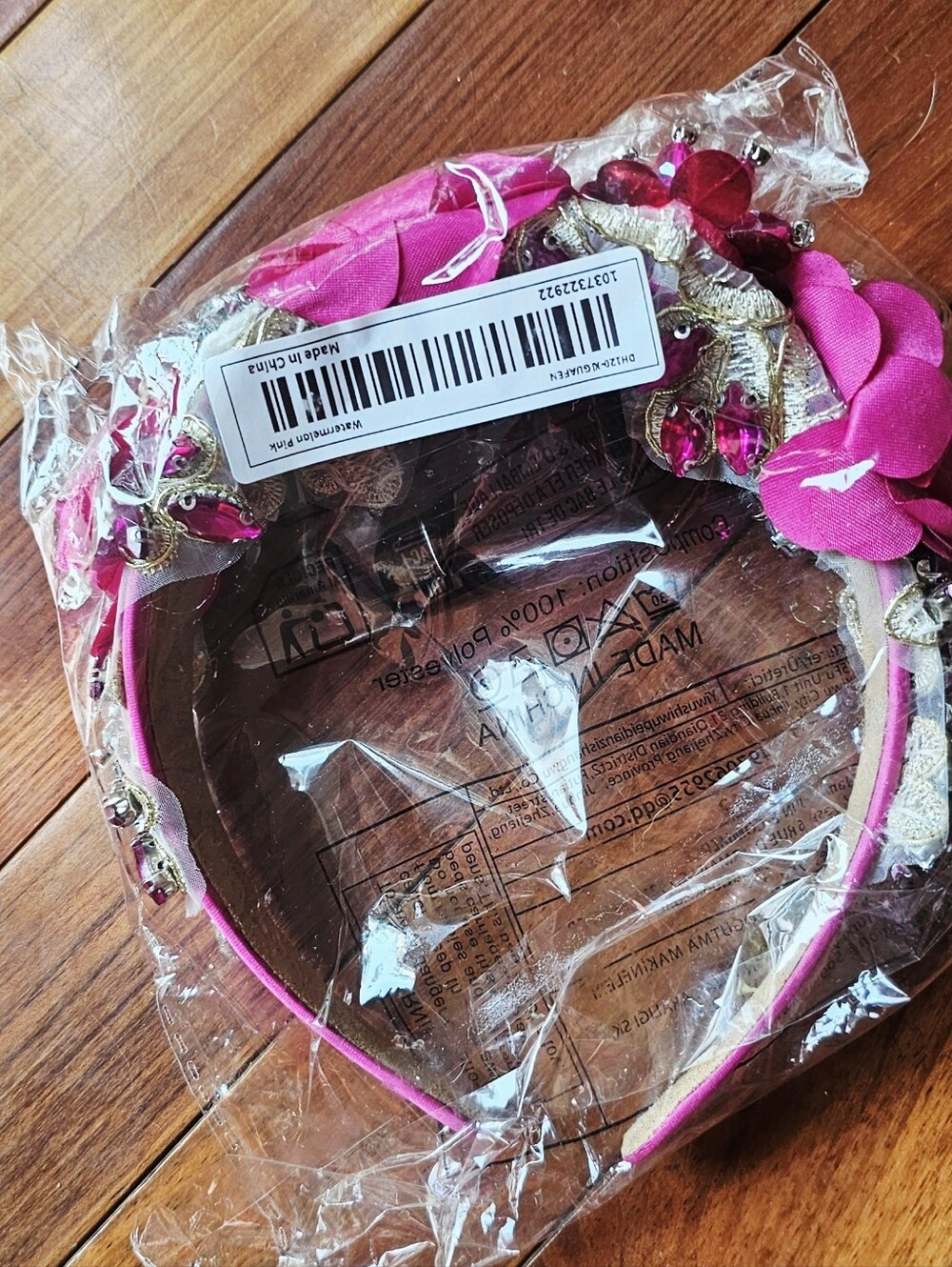 Boho Floral Chic Embellished Headband - Picture 3 of 4